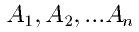 A_1, A_2, ... A_n